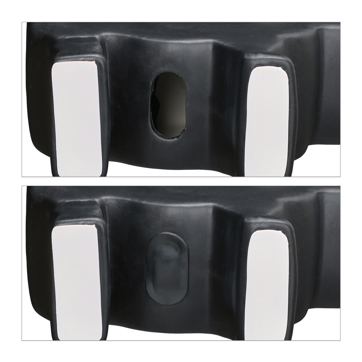 SPARDOSE - Schwarz, Keramik (8.5/17/20cm) - Relaxdays