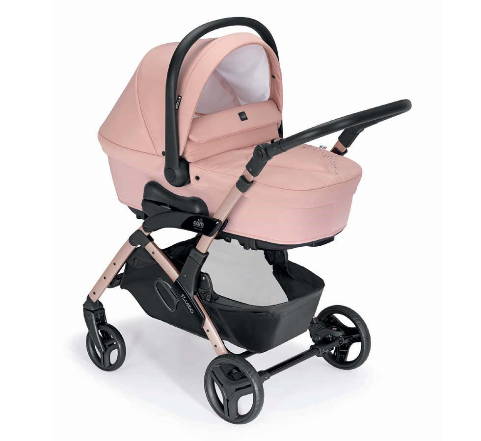 KOMBI-KINDERWAGEN Fluido Easy Kombi 2in1 - Rosa, Kunststoff (907/507/564cm) - Cam il Mondo del Bambino S.p.A.