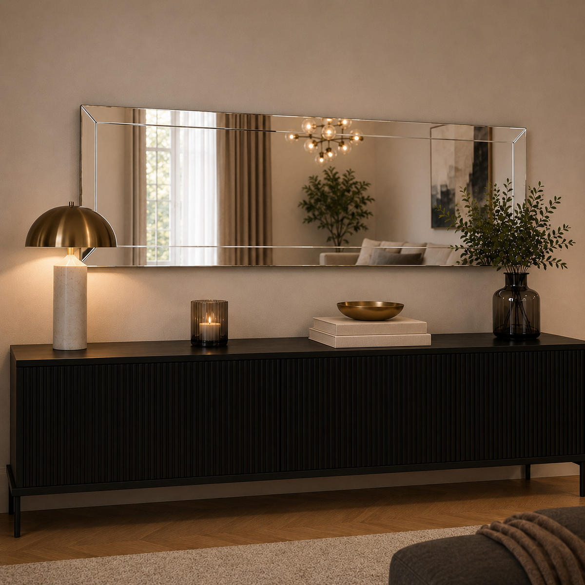 SPIEGEL Harmony 40x120cm - Transparent, Holzwerkstoff (120/40/3.5cm) - moebel17