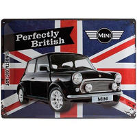 BLECHSCHILD 30/40 cm Mini Perfectly British - Multicolor, Metall (40/30/0.2cm) - Nostalgic-Art