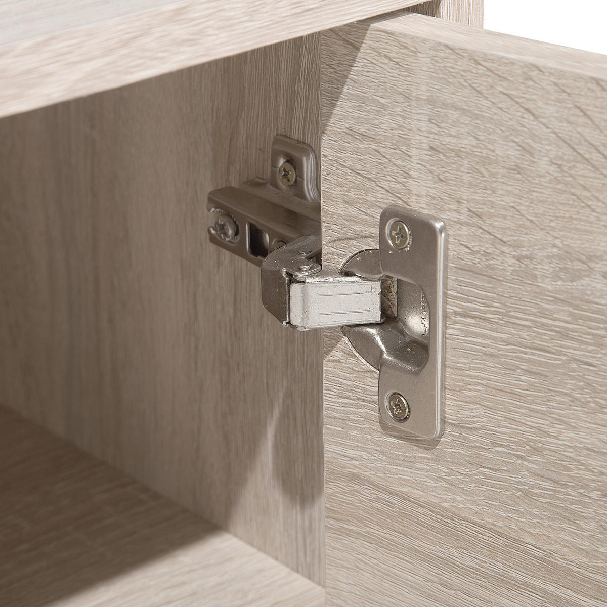 TV-MÖBEL Hellbraun, Grau, Dunkelbraun BILLINGS 40/180/60 cm - Hellbraun, Holzwerkstoff (180/60/40cm) - Beliani