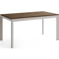 ESSTISCH Elan rechteckig ausziehbar verlängerbar mit Schwarzen Metallbeinen, Eiche Braun Rustikal 160-250/90/76 cm - Kaschmir/Alteiche, Holzwerkstoff/Metall (90/250/76cm) - WFL GROUP