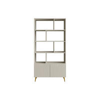 BÜCHERREGAL - 90 cm x 35 cm - holz - beige Norsim - Beige, Holz/Metall (90/180/35cm) - Vente-Unique