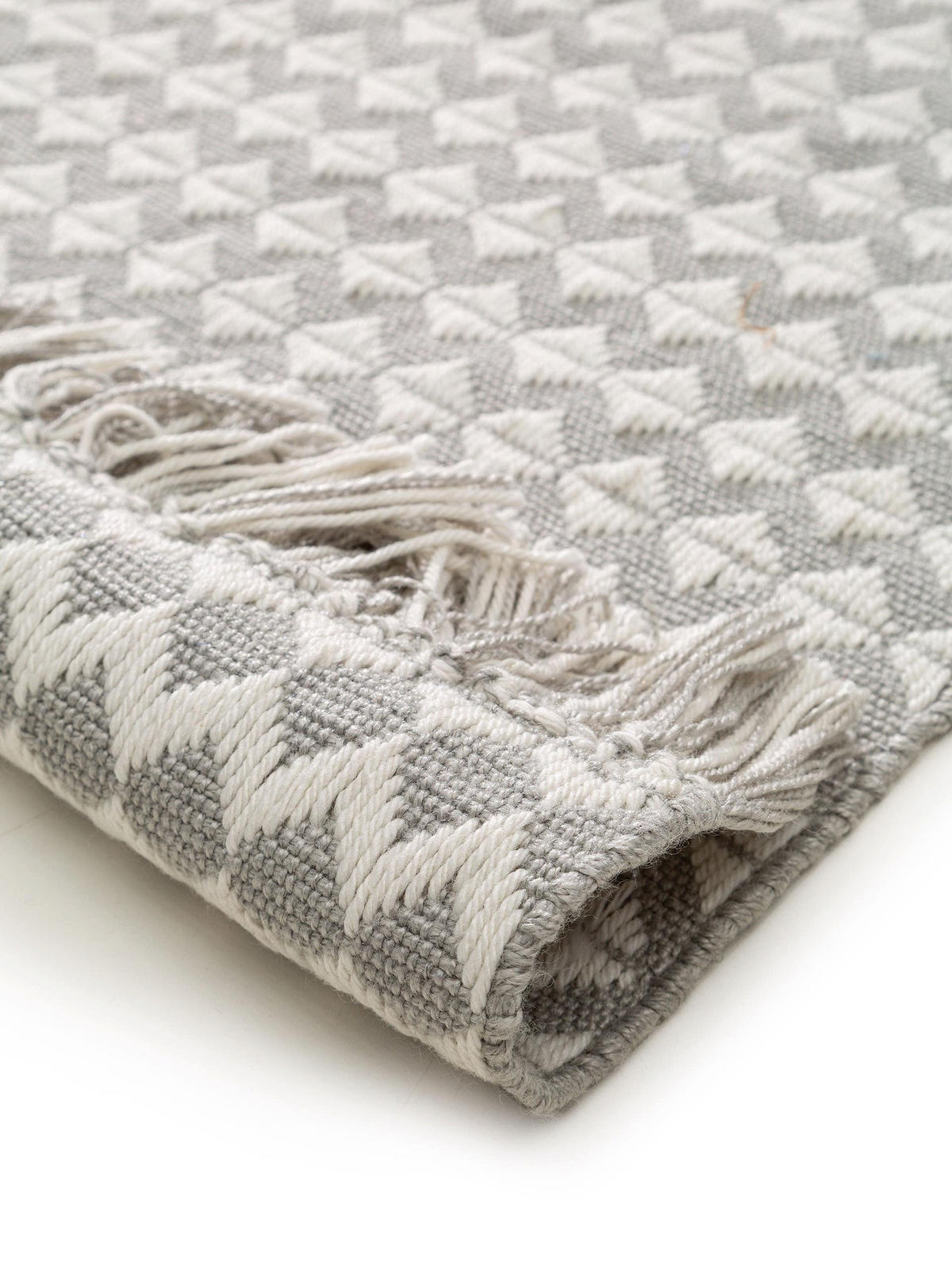 TEPPICH aus recyceltem Material Morty Grau 200x300 cm - Grau, Textil (200/300cm) - benuta Pure