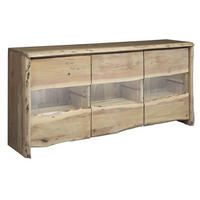 SIDEBOARD Akazie 191x45x96 natur lackiert PURE ACACIA #708 - Braun, Holz (191/96/45cm) - Massivmoebel24