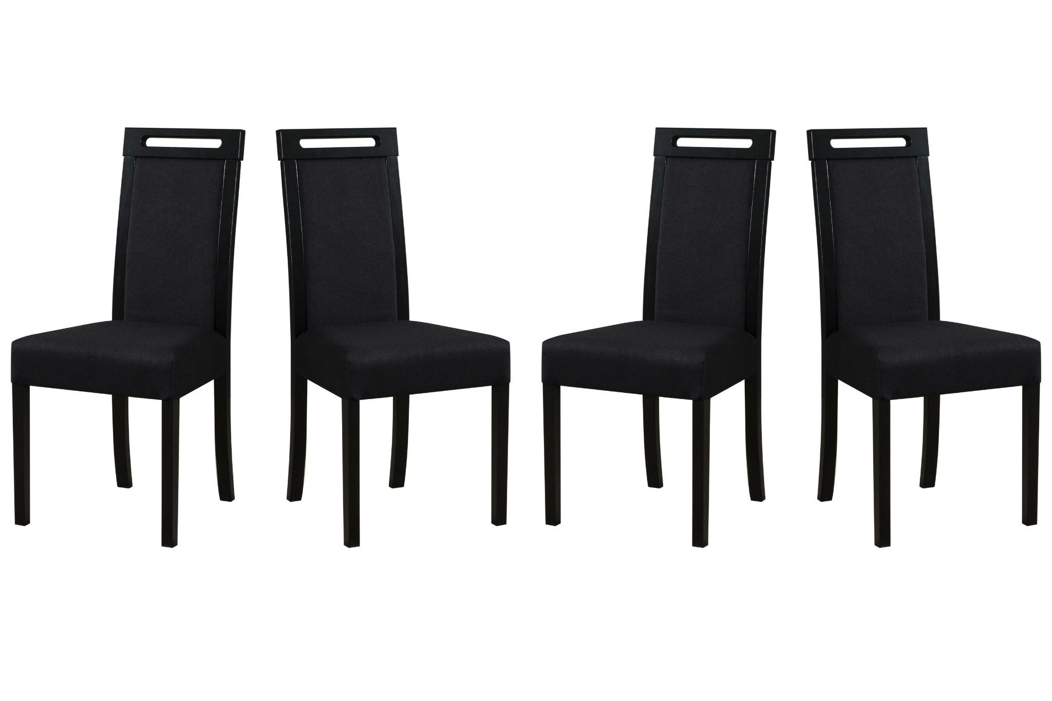 Leaf Design Esszimmerstuhl Schwarz 45x96x41 cm