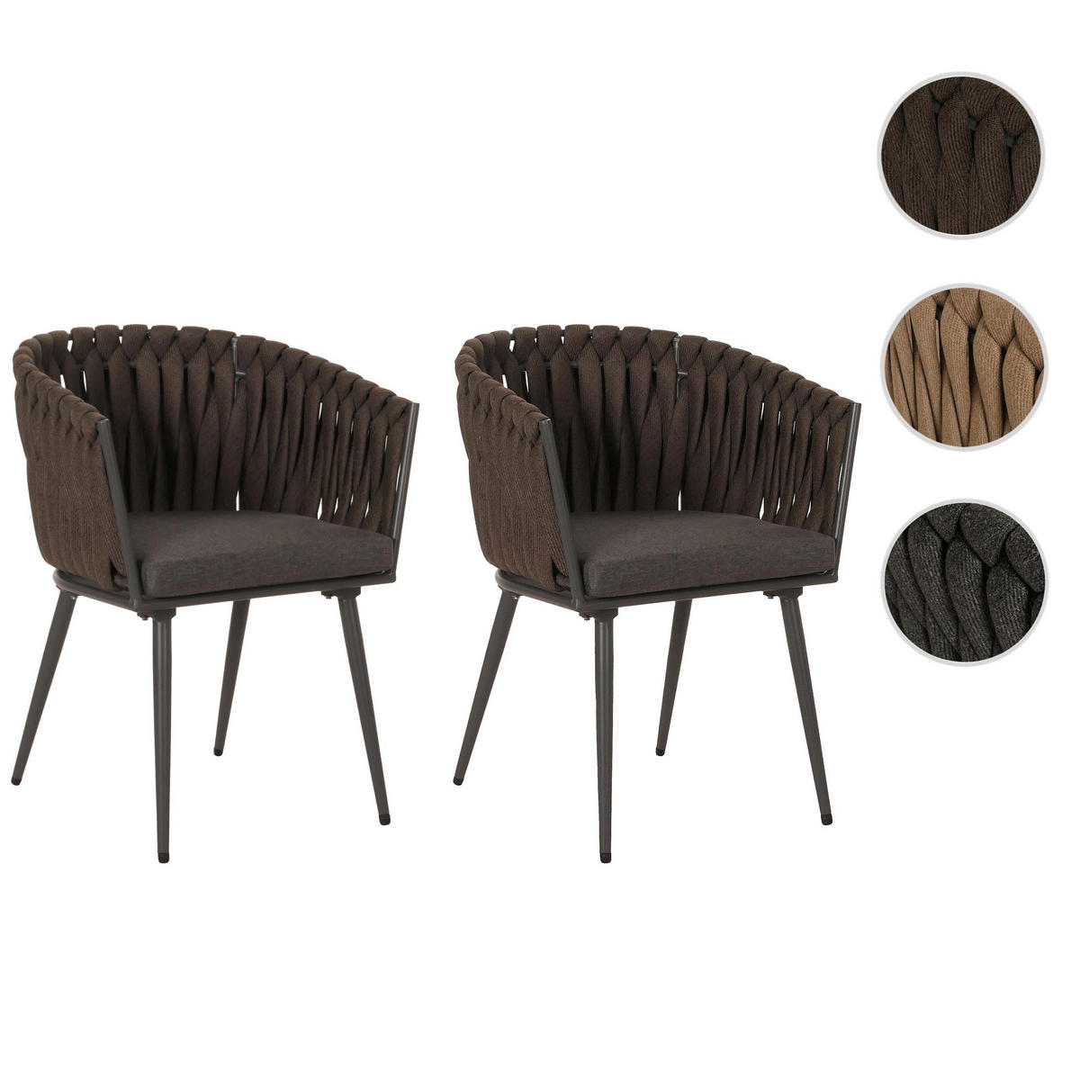 GARTENSTUHL Braun - Braun, Textil (61/82/57cm) - MCW