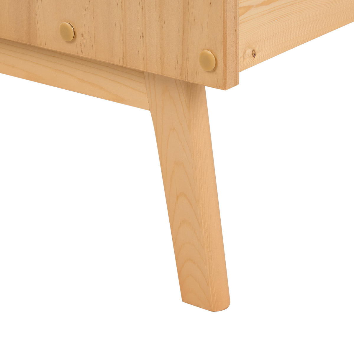 POSTEL s roštem 90/200 cm Borovicové dřevo Hnědá Bonnac - hnědá, dřevo (90/200cm) - Beliani