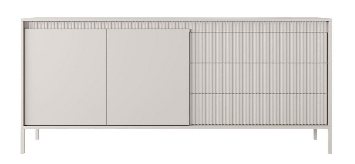 SIDEBOARD Falsetto Beige 187 cm - Beige, Holzwerkstoff/Metall (187/81.5/39.5cm) - Selsey