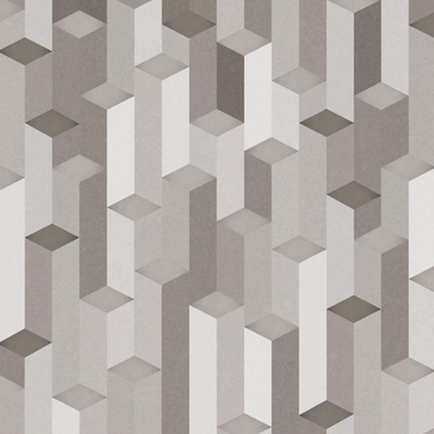 FOTOTAPETE 3D Muster 424 x 280 cm - Grau, Papier (424/280cm) - Sanders & Sanders