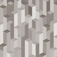 FOTOTAPETE 3D Muster 424 x 280 cm - Grau, Papier (424/280cm) - Sanders & Sanders