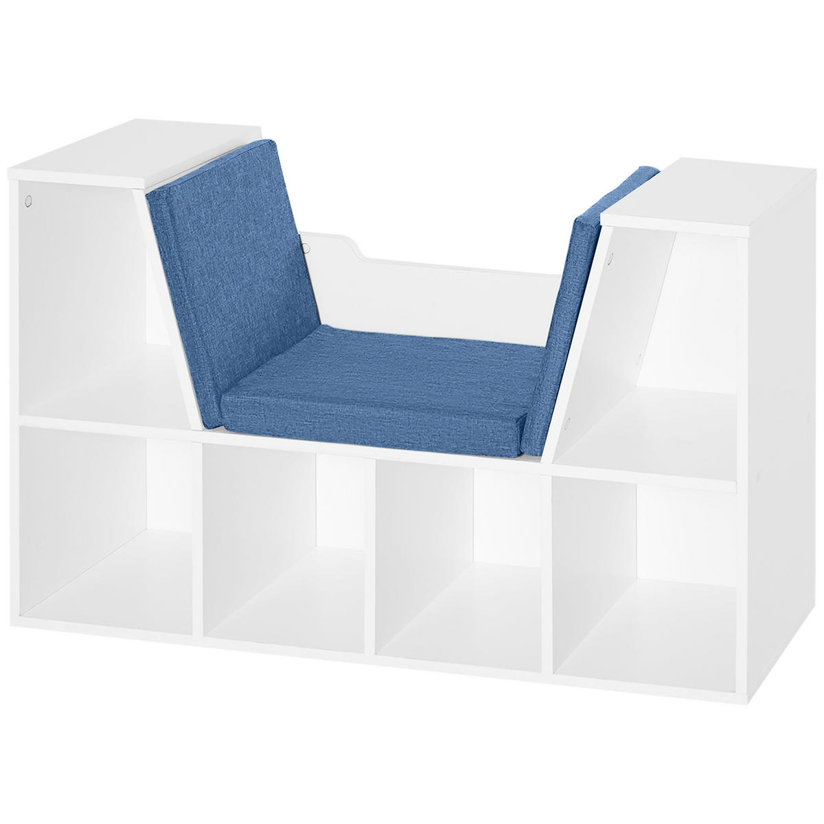 KINDERREGA DE-15457 102/30/61 cm, 6 Fächer Blau - Blau, Holzwerkstoff (102/61/30cm) - ComfortXL