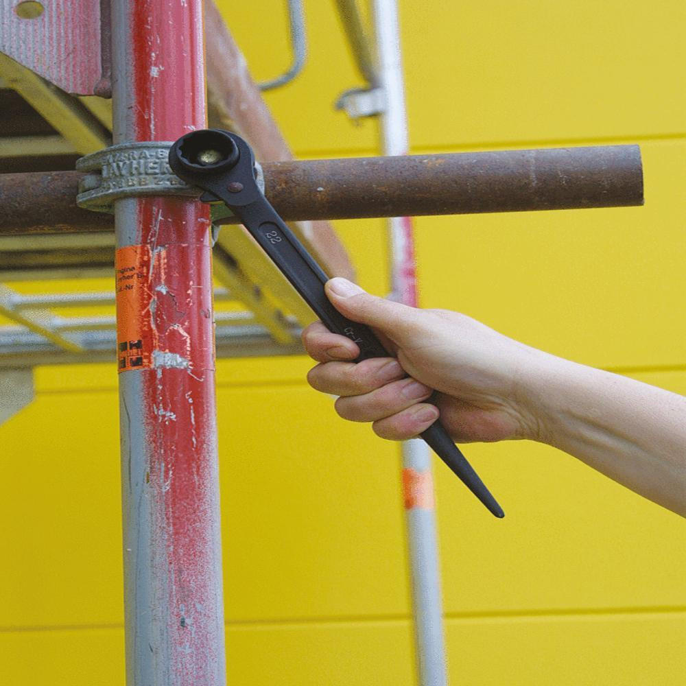 KS TOOLS Gerüstbauschlüssel, umschaltbar, 13x17mm ( 522.1317 ) - Multicolor, Kunststoff (477/235/55cm) - KS Tools