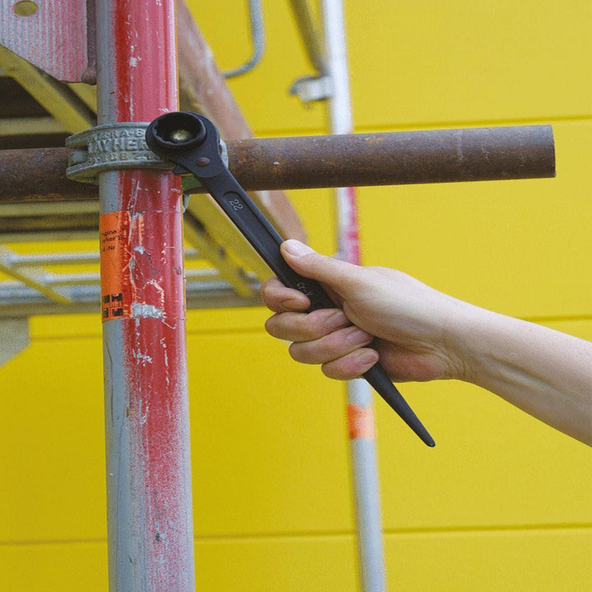 KS TOOLS Gerüstbauschlüssel, umschaltbar, 13x17mm ( 522.1317 ) - Multicolor, Kunststoff (477/235/55cm) - KS Tools