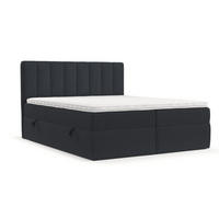 BOXBETT Bari 200/200 cm Anthrazit im Riva Stoff - Anthrazit, Holz/Holzwerkstoff (200/200cm) - AltaBeds