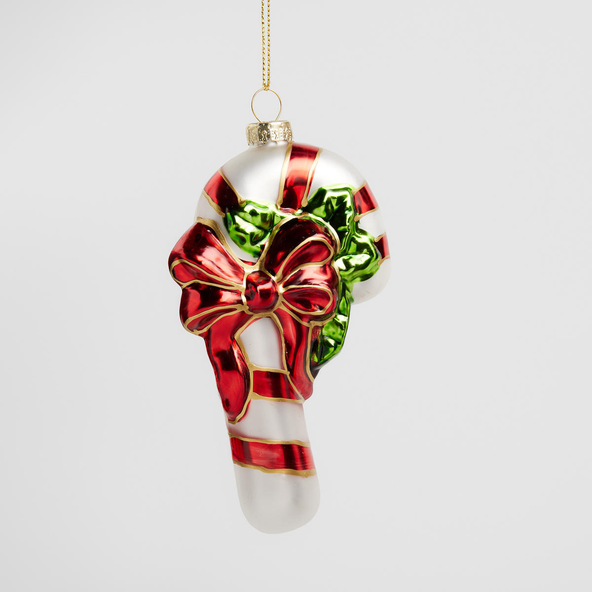 GLASKUGEL Xmasscano, Rot, 7 x 3.3 x 12 cm, Dekorative Weihnachtsdeko - Rot, Glas (3.3/7/12cm) - home&you