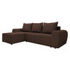 ECKSOFA Mader - Schwarz/Braun, Holz/Kunststoff (260/140cm) - MIRJAN24