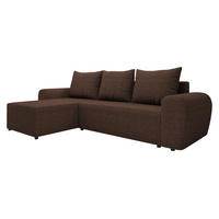 ECKSOFA Mader - Schwarz/Braun, Holz/Kunststoff (260/140cm) - MIRJAN24