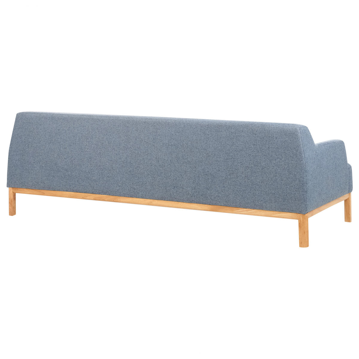 POHOVKA 3-místná Látka Modrá Sosjo - modrá, textil (219/74/83cm) - Beliani