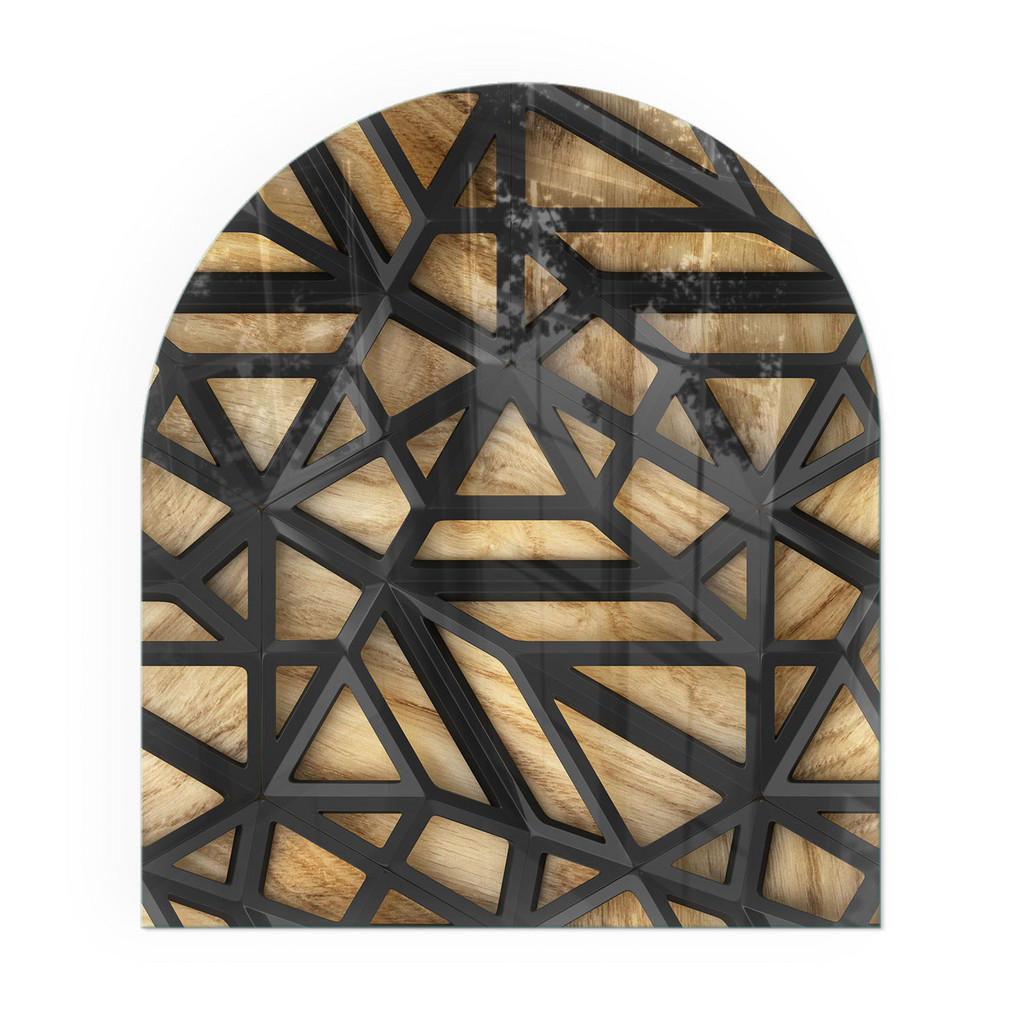 TULUP PODLOŽKA POD KRB 80x70 cm - Geometrie se dřevem