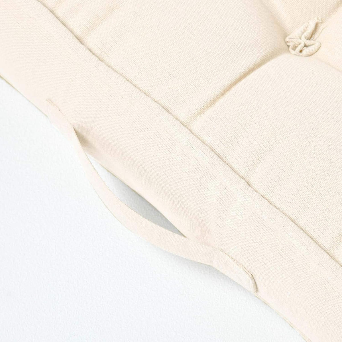 SITZKISSEN creme 50/50/10 cm – Sesselkissen, Baumwolle - Creme, Textil (50/50/10cm) - Homescapes