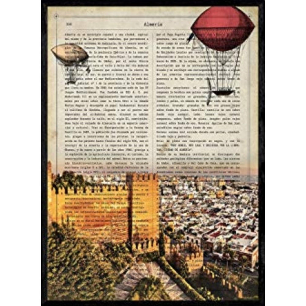 POSTER Vintage Von Almeria. A4 Rahmenlos - Klar, Papier (29.7/5/21cm) - Nacnic