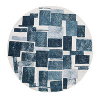 TEPPICH Ice Blue Craft 140/140 cm - Blau, Textil (140/140cm) - Louis De Poortere