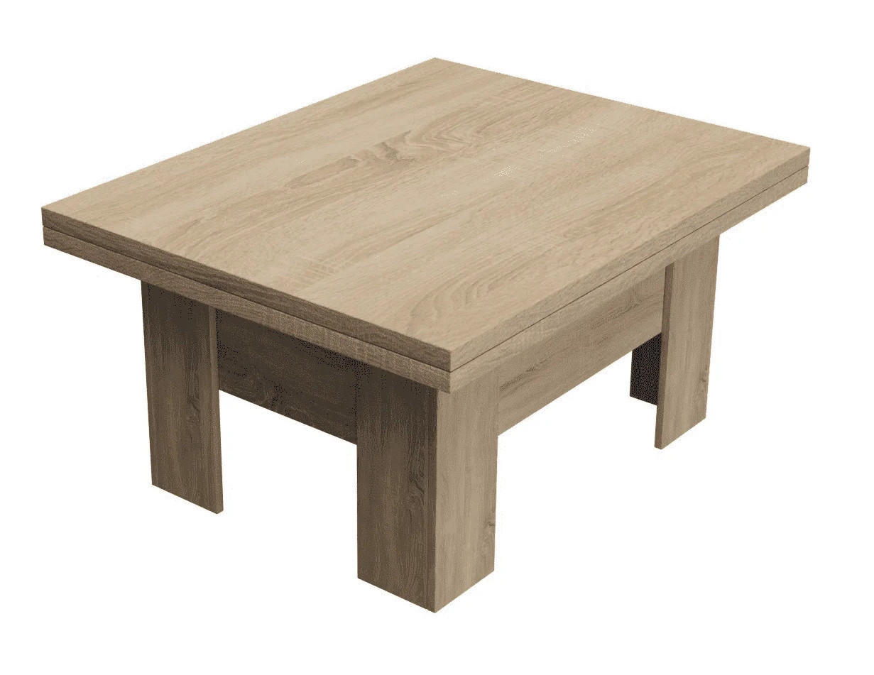 Meblini Tisch Sonoma Eiche 100x53x80 cm