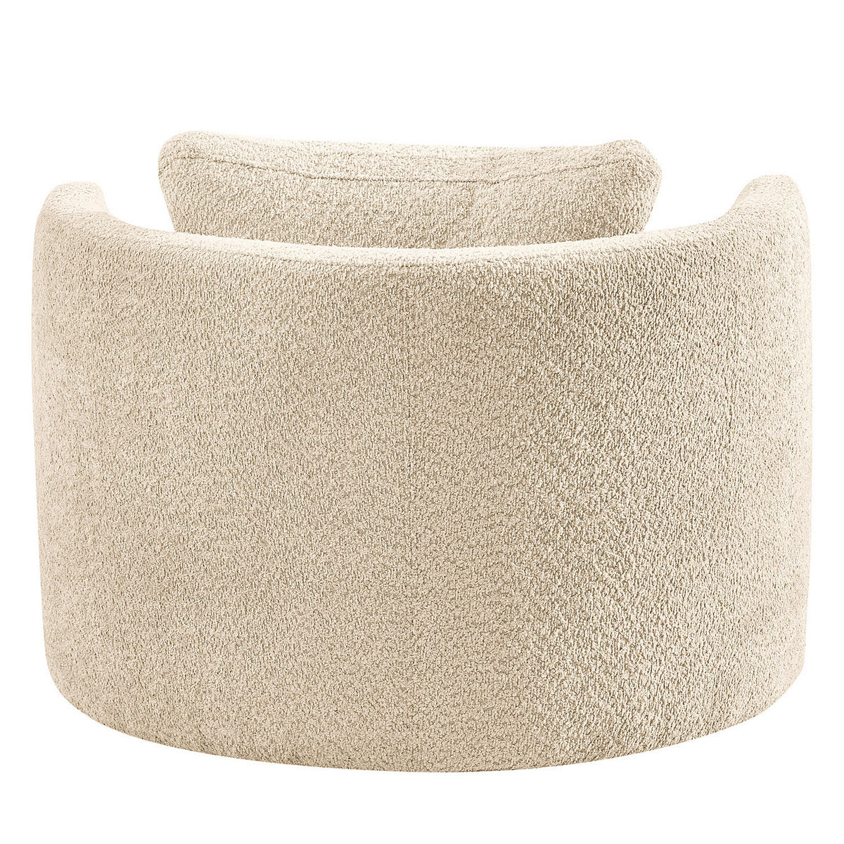 XXL-SESSEL - Beige/Schwarz, Textil/Metall (95/77/95cm) - home24