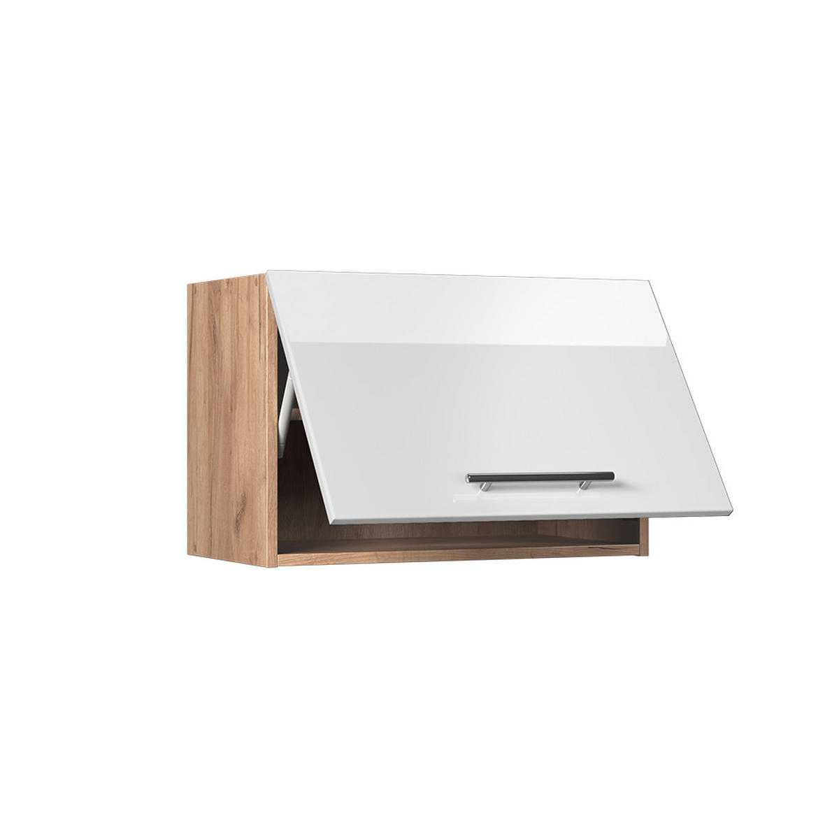 HÄNGESCHRANK Fame-Line, Weiß Hochglanz/Goldkraft Eiche, 60 cm - Honigeiche/Weiß Hochglanz, Holzwerkstoff (60/40/34.1cm) - Vicco