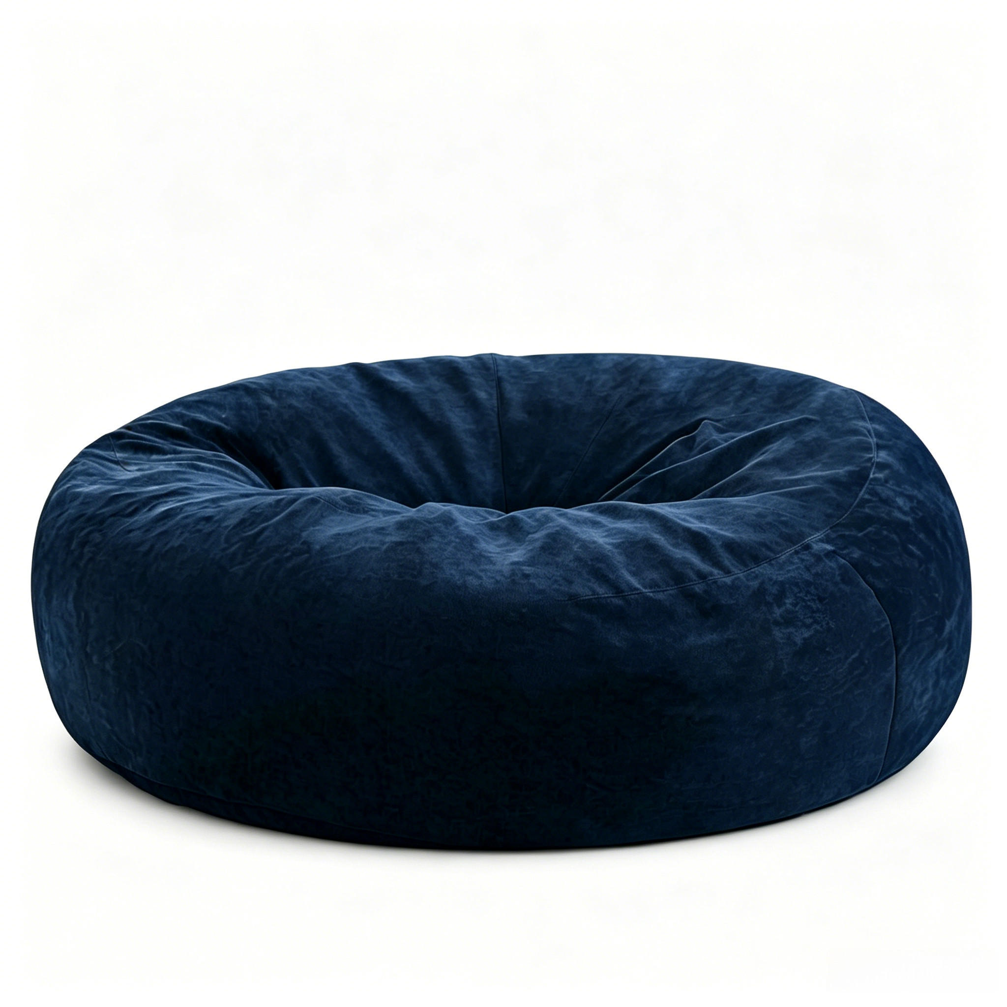 SITZSACK 150x150cm Grau Weicher Bequemer Lesesessel - Blau, Textil (150/31.5/150cm) - Raelunyi
