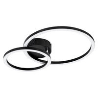 LED stropní svítidlo 30/40,5/6,7 cm - černá, plast (40.5/30/6.7cm) - Nettlife