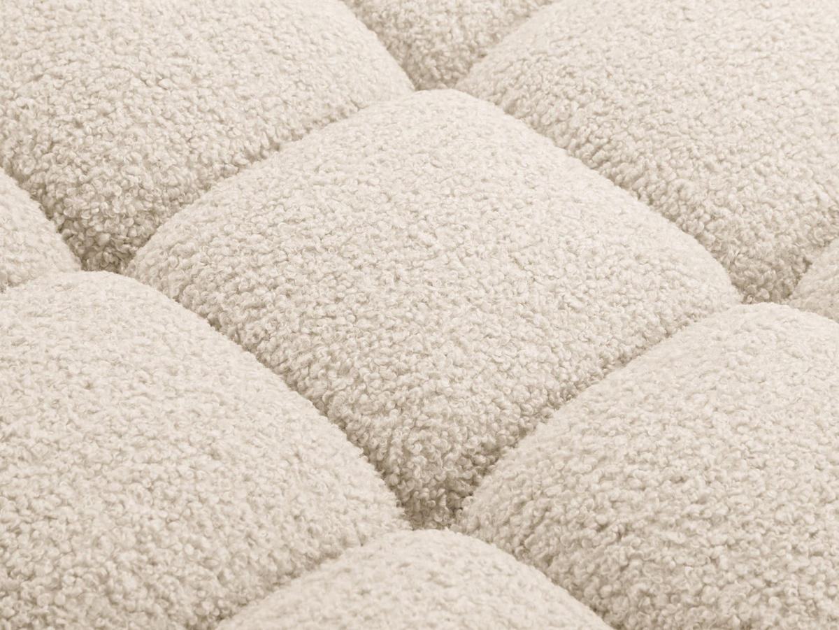 SOFA modular links Bellis aus Boucle leichtes beige 4 Sitzplätze - Creme, Textil (282/70/94cm) - Micadoni