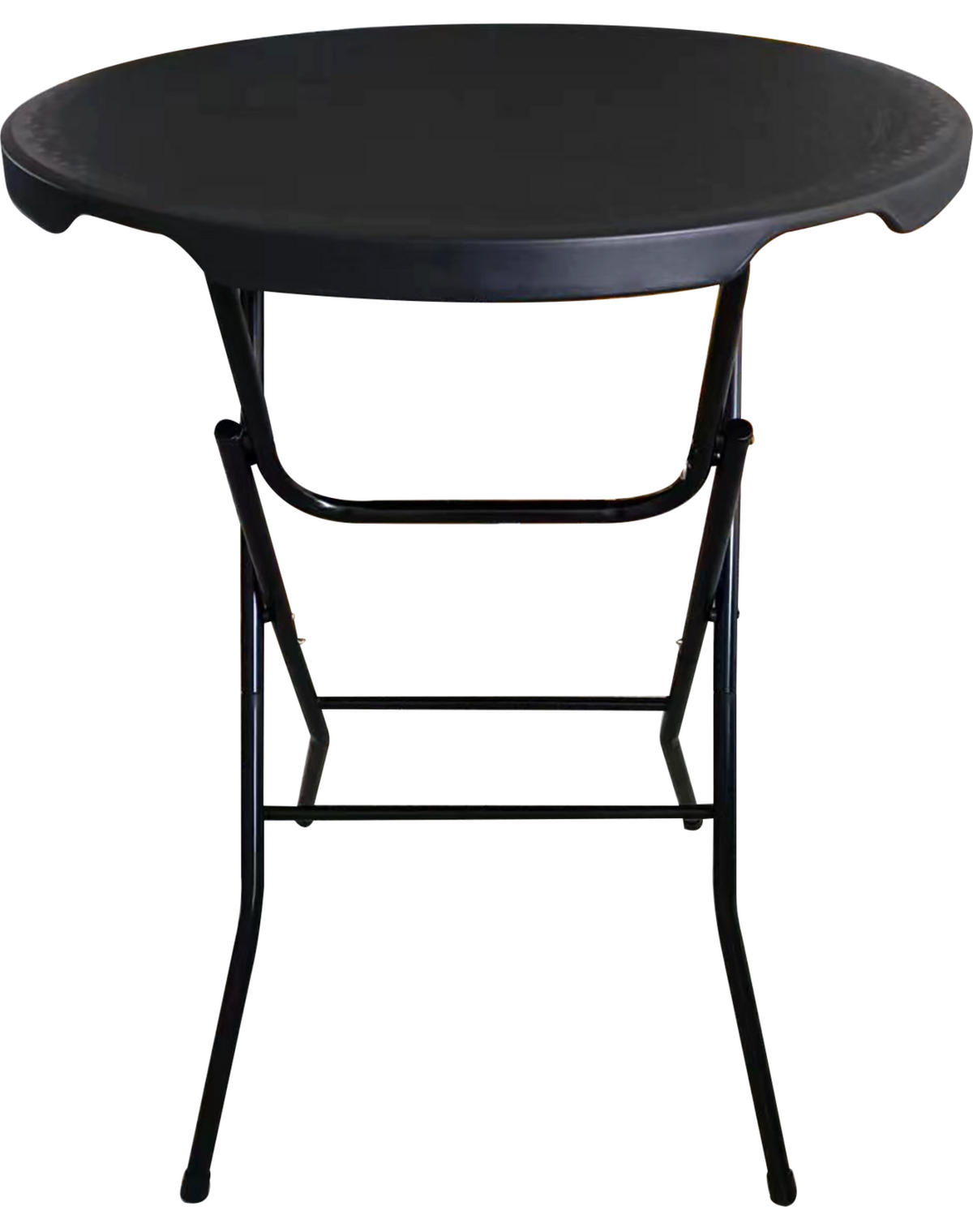 STEHTISCH klappbar 80cm, schwarz - Schwarz, Kunststoff (80/80/110cm) - Giga Meubel