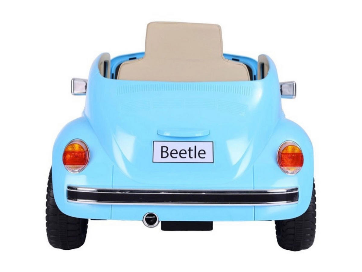 KINDER ELEKTROAUTO Volkswagen Beetle Blau - Blau, Kunststoff (108/63/51cm) - TPFLiving