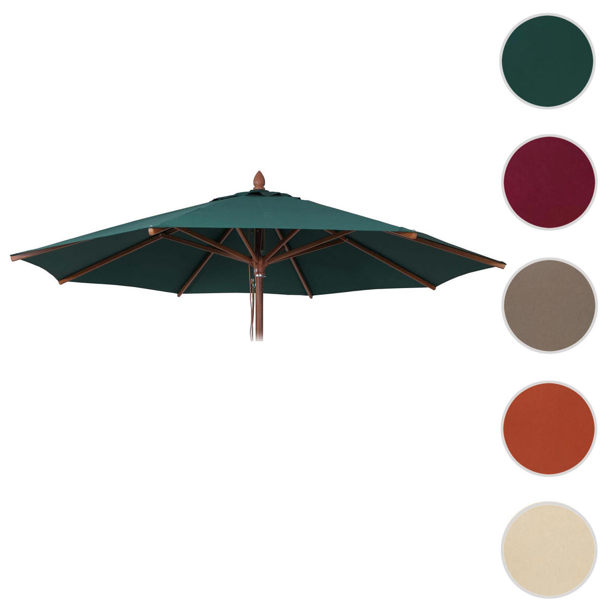 SCHIRMBEZUG C57B Dunkelgrün - Dunkelgrün, Textil (300/300cm) - MCW