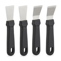 4XREINIGUNGSSCHABER - Multicolor, Kunststoff/Metall (1.5/4/17.5cm) - Relaxdays