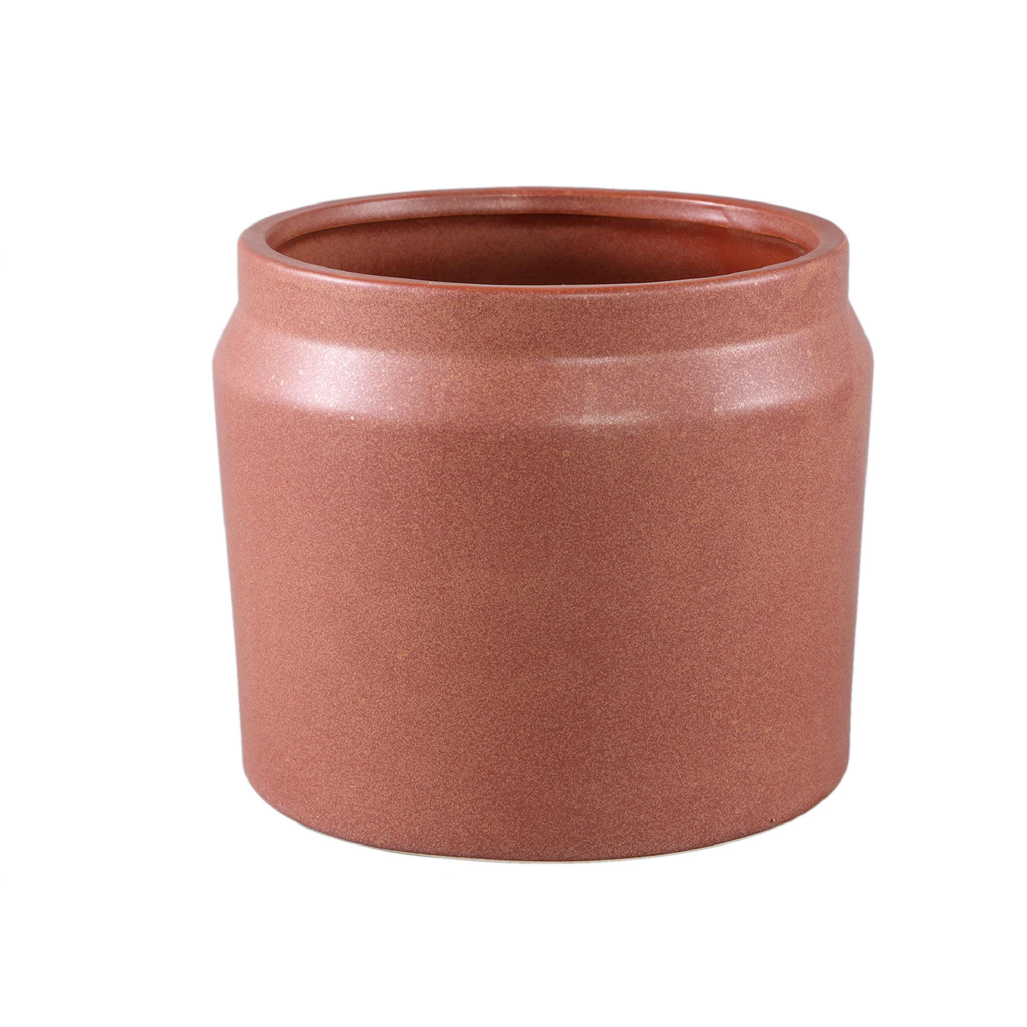 TOPF Jillanne Rot 18.5/18.5/16cm - Rot, Keramik (16cm) - PTMD Collection