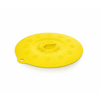 SILIKONDECKEL 18cm „FUNNY KITCHEN“ gelb - Gelb, Kunststoff (18cm) - Magu Cera