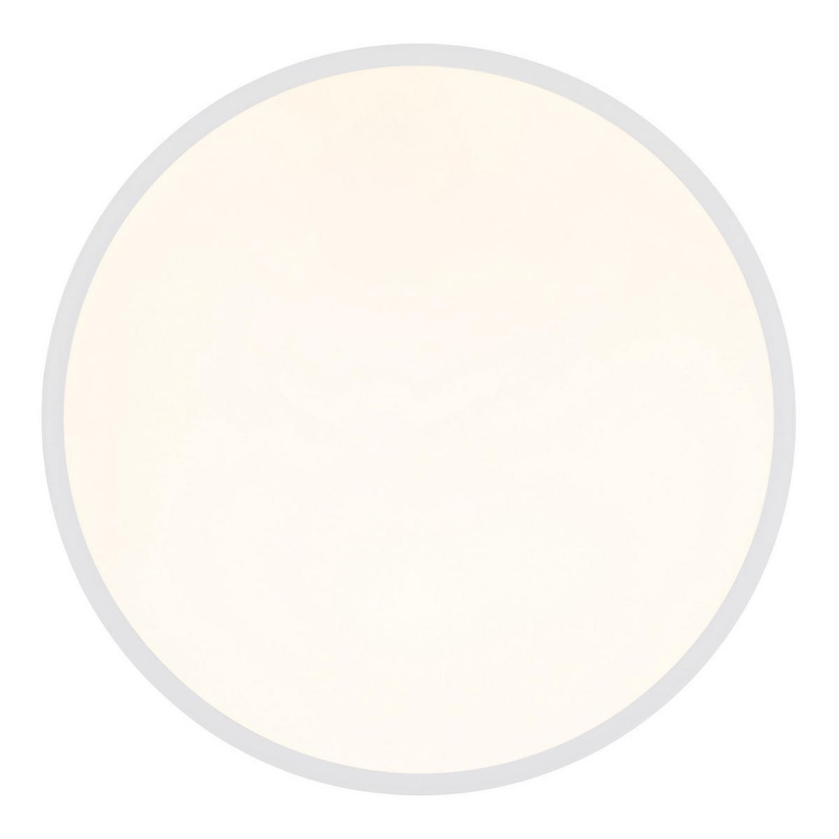 DECKENLEUCHTE DWAIN, WEISS, LED, DIMMBAR - Weiß, Kunststoff (37/37/7cm) - Globo Lighting