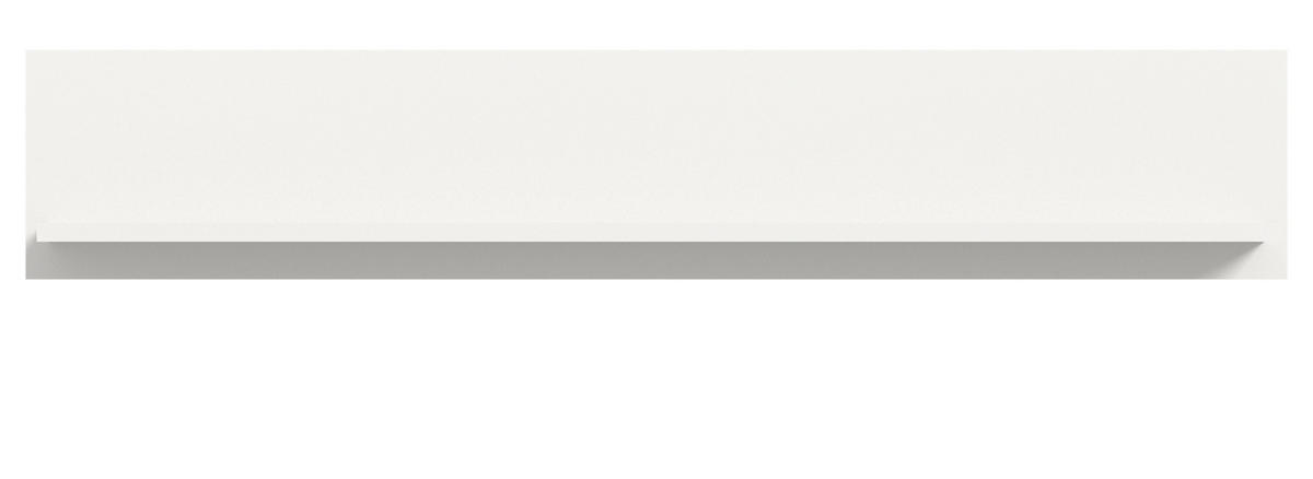 WANDBOARD weiß, Wandregal 110 cm - Weiß, Holzwerkstoff (110/20/15cm) - Inn.Furn