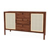 KOMMODE INA Wildeiche - Dunkelbraun, Holz (142/84/46cm) - byoak