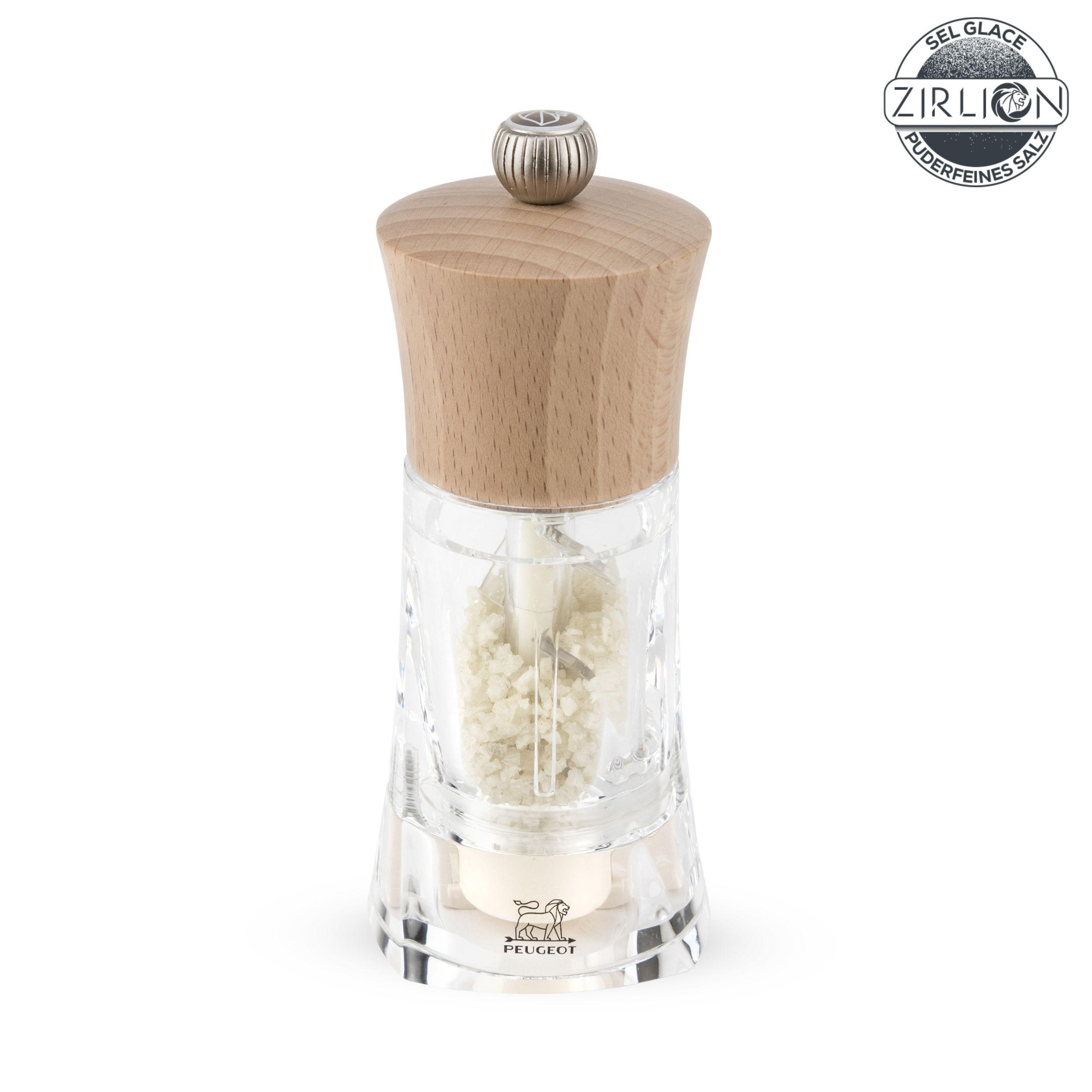 FEUCHTSALZMÜHLE Oleron 14cm Buchenholz Natur Zirkonia-Mahlwerk - Braun, Kunststoff (7/14/7cm) - PEUGEOT