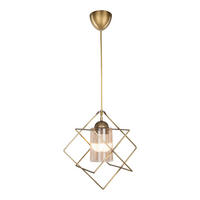 HÄNGELEUCHTE Beeston - Bronzefarben, Metall (37/37/62cm) - lux.pro
