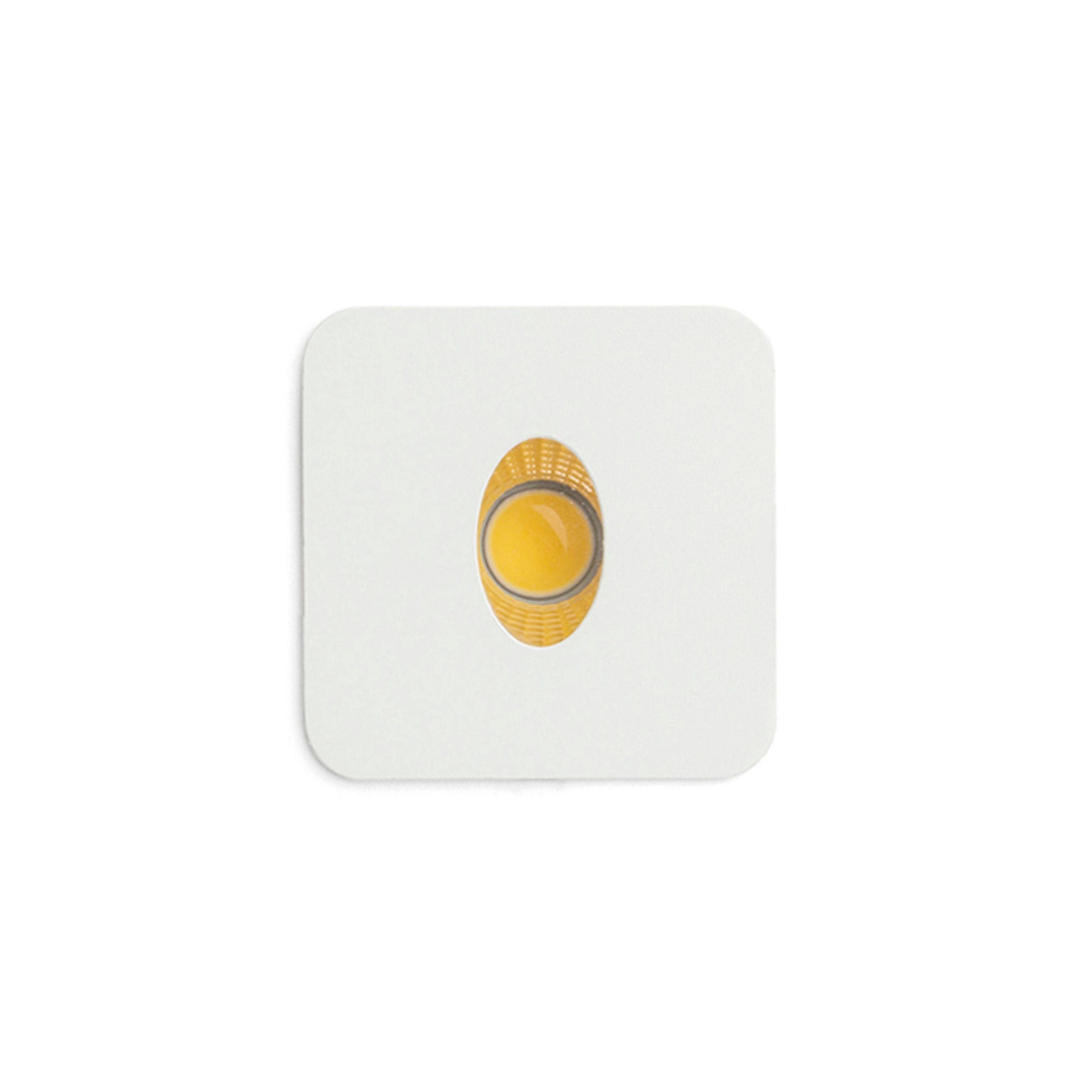 EINBAULEUCHTE RIO SQ O Weiß 3 W - Weiß, Metall (9/9/12cm) - Rendl