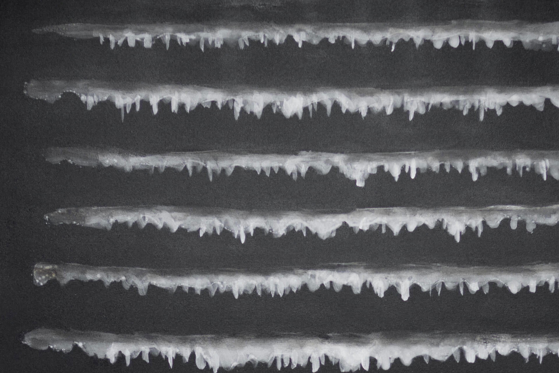 ACRYLBILD HANDGEMALT Schwarz 83/123 cm - Schwarz, Textil (82.5/122.5cm) - KUNSTLOFT