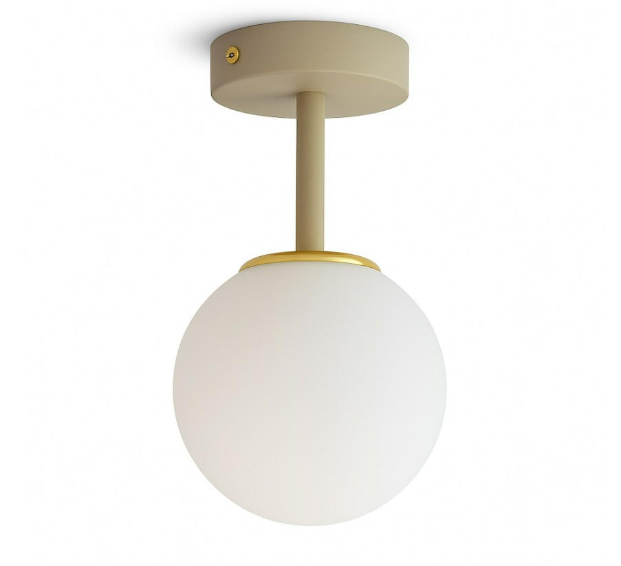 kiki design Deckenleuchte Beige, Gold, Weiß 14x25x14 cm