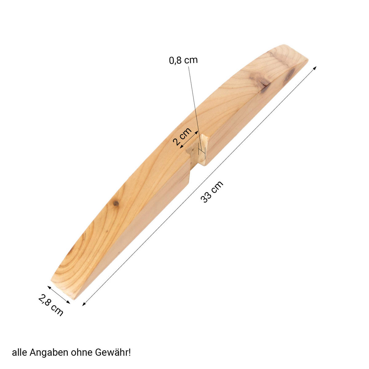 PARAVENT Standfuß natur 2er Set für Raumteiler - Naturfarben, Holz (33/2/2cm) - Homestyle4u
