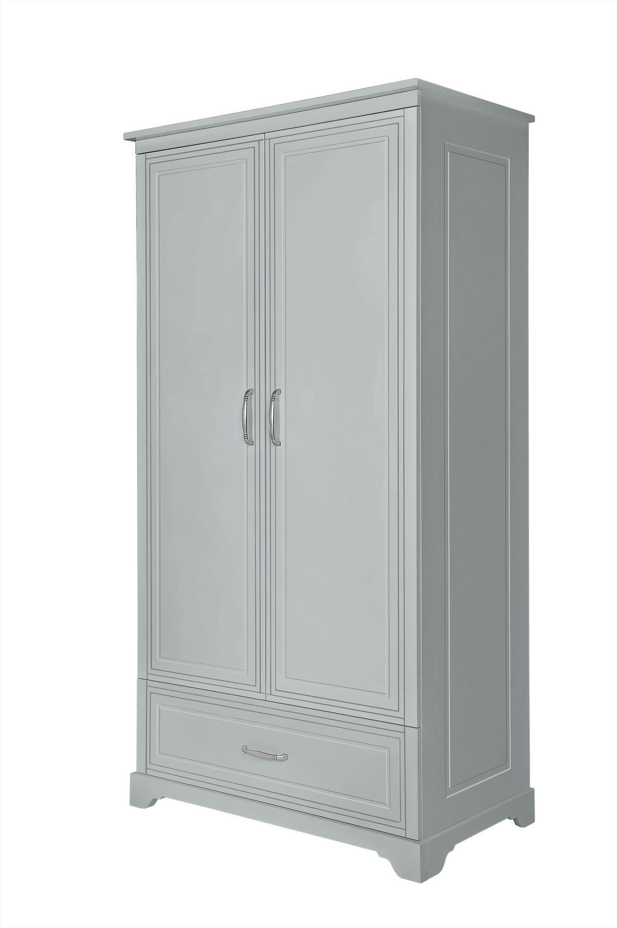 KINDERKLEIDERSCHRANK Melody_2, 2-türig – ideal für das Kinderzimmer - Grau, Holzwerkstoff (98/180/53cm) - RAUMHIRSCH FURNITURE