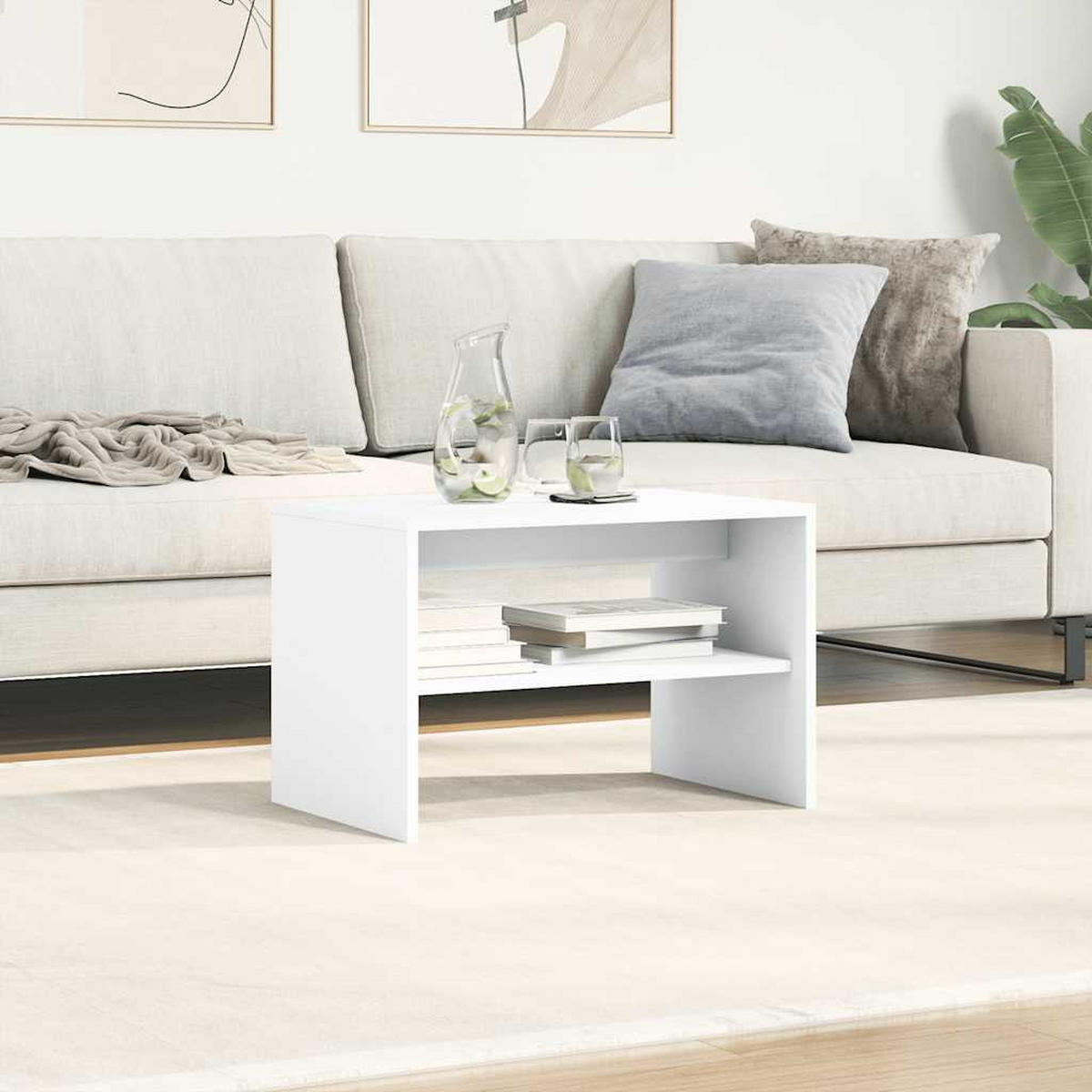 TV-SCHRANK Weiss 60/40/40 Cm Holzwerkstoff - Weiß, Holzwerkstoff (40/40/60cm) - vidaXL